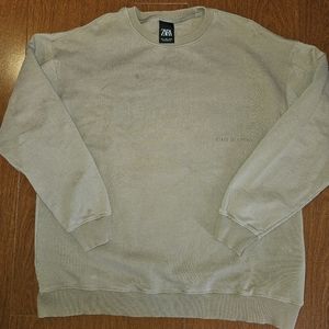 Zara Mens Crew Neck Sweatshirt Size Large